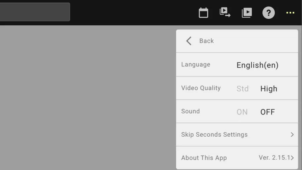 Screenshot for step 1: Click on the menu