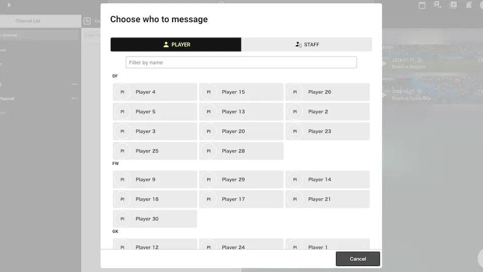 Screenshot for step 2: Choose a User