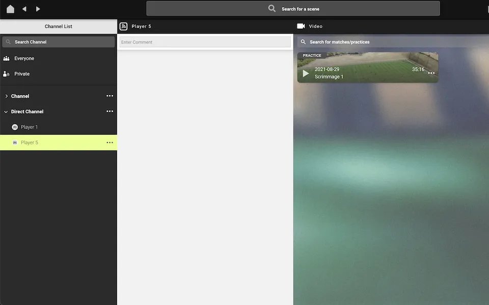 Screenshot: Channels