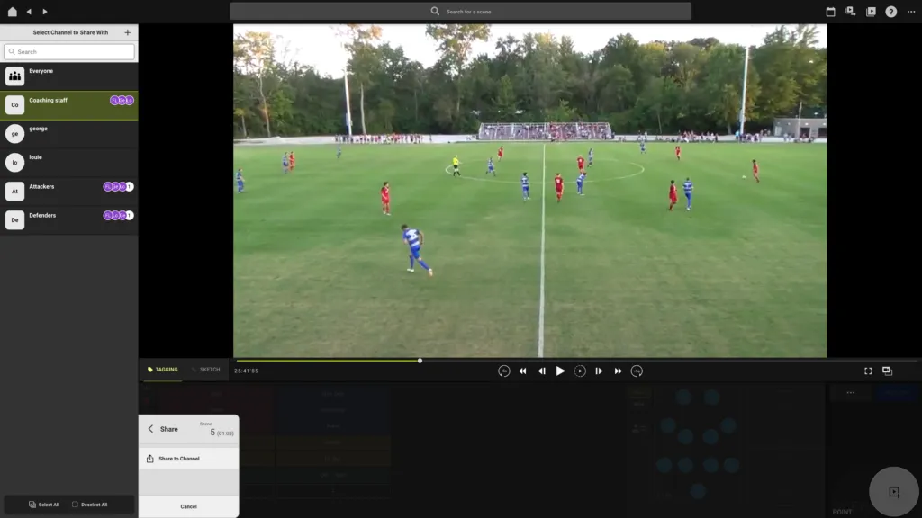 Screenshot for step 2: Select channel