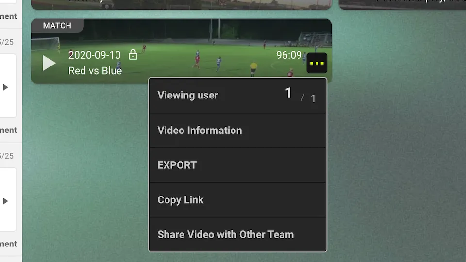 Screenshot for step 1: Select a Match