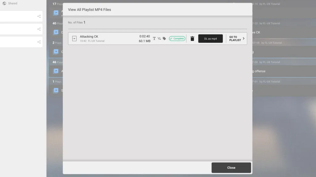 Screenshot for step 5: Download file