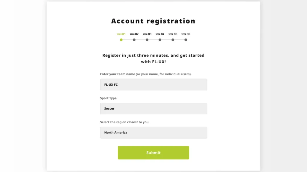 Screenshot for step 1: Check that you have an FL-UX account