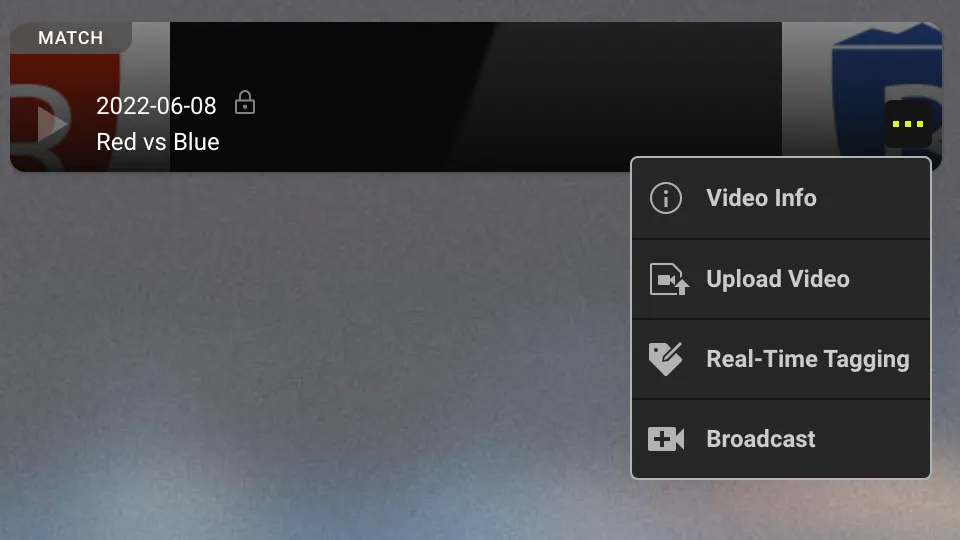 Screenshot for step 2: Click on real-time tagging