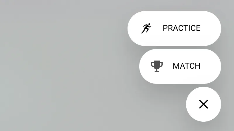 Screenshot for step 1: Create a match / practice