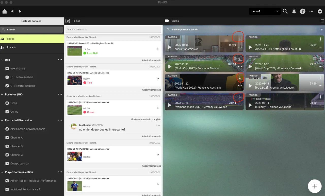 Screenshot for step 2: the FL-UX home screen in the app