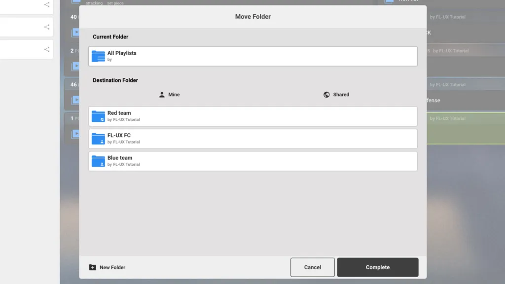 Screenshot for step 4: Select Folder