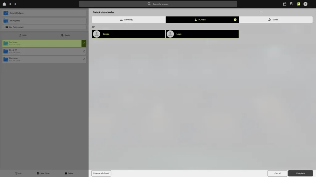 Screenshot for step 6: Select people to share
