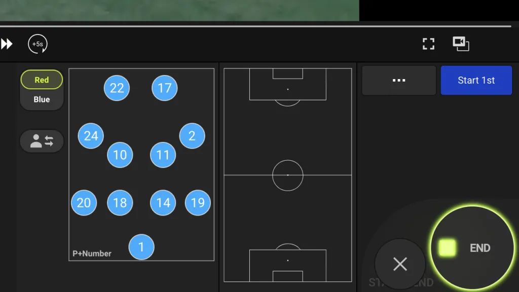 Screenshot for step 2: Click on end