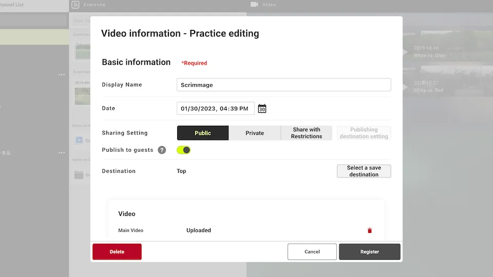 Screenshot for step 2: Turn on guest link