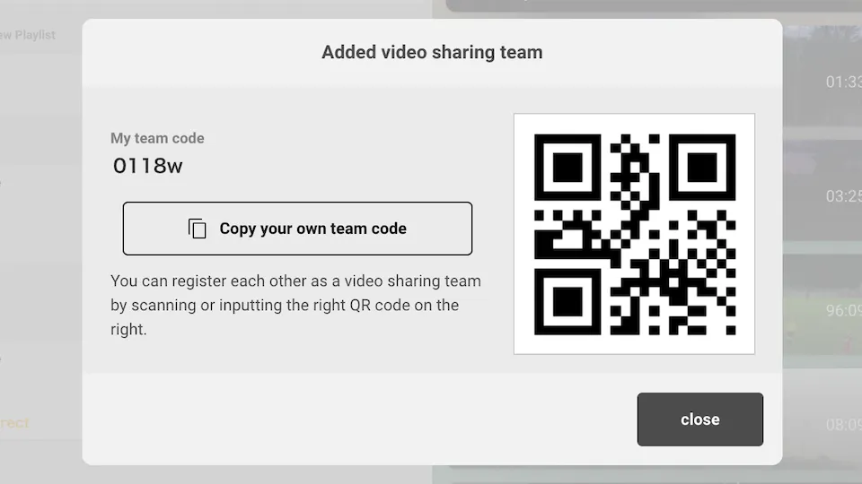 Screenshot: Share Video
