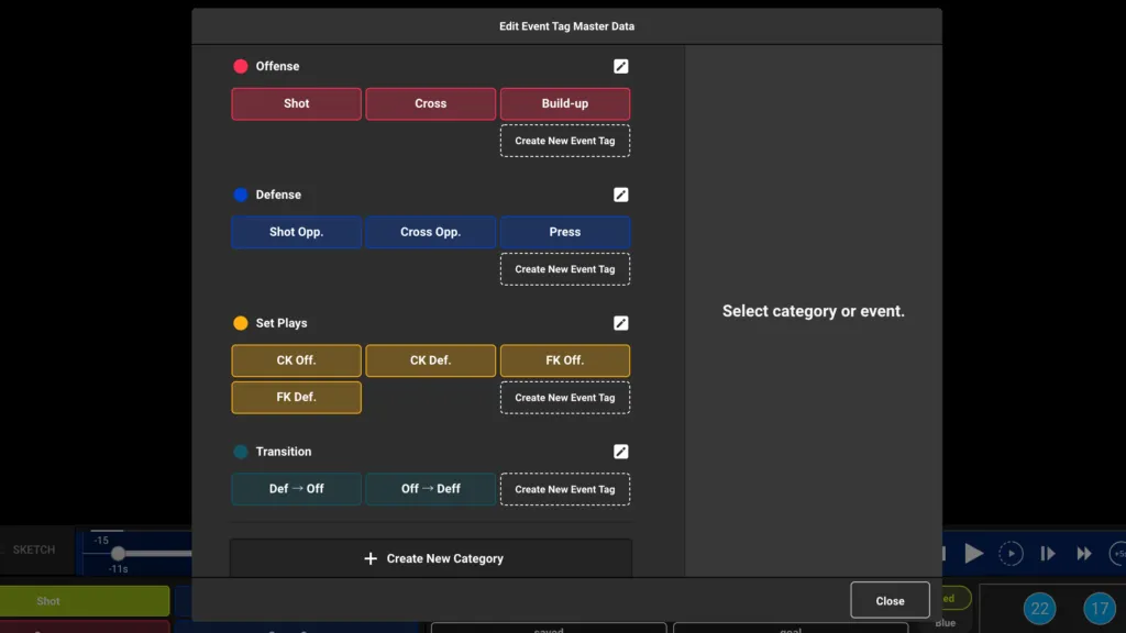 Screenshot for step 1: Open edit event tag page