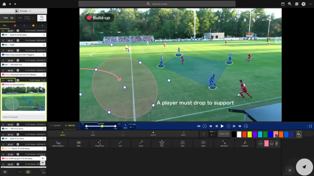 Screenshot for step 4: Edit / Delete sketch
