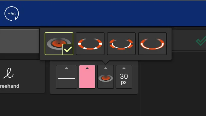 Screenshot: Sketching Tools