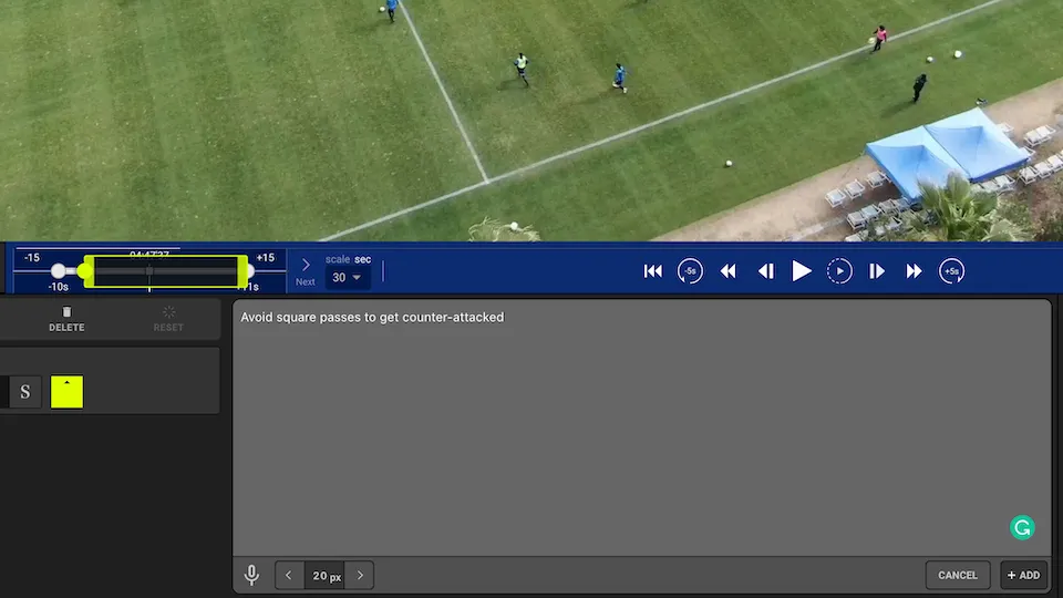 Screenshot for step 3: Type the text