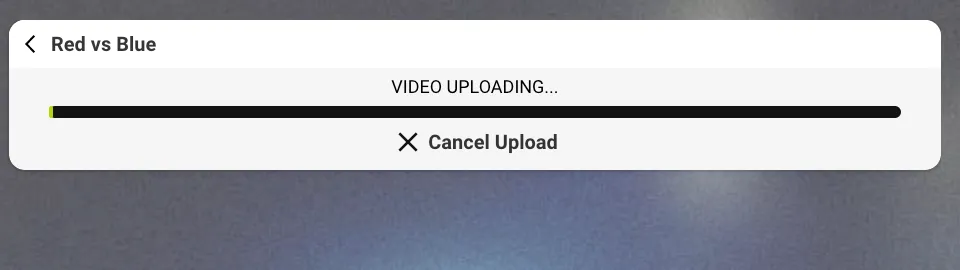 Screenshot: Upload Video