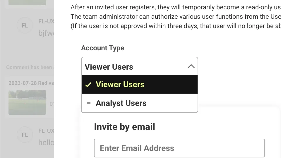 Screenshot: User Management