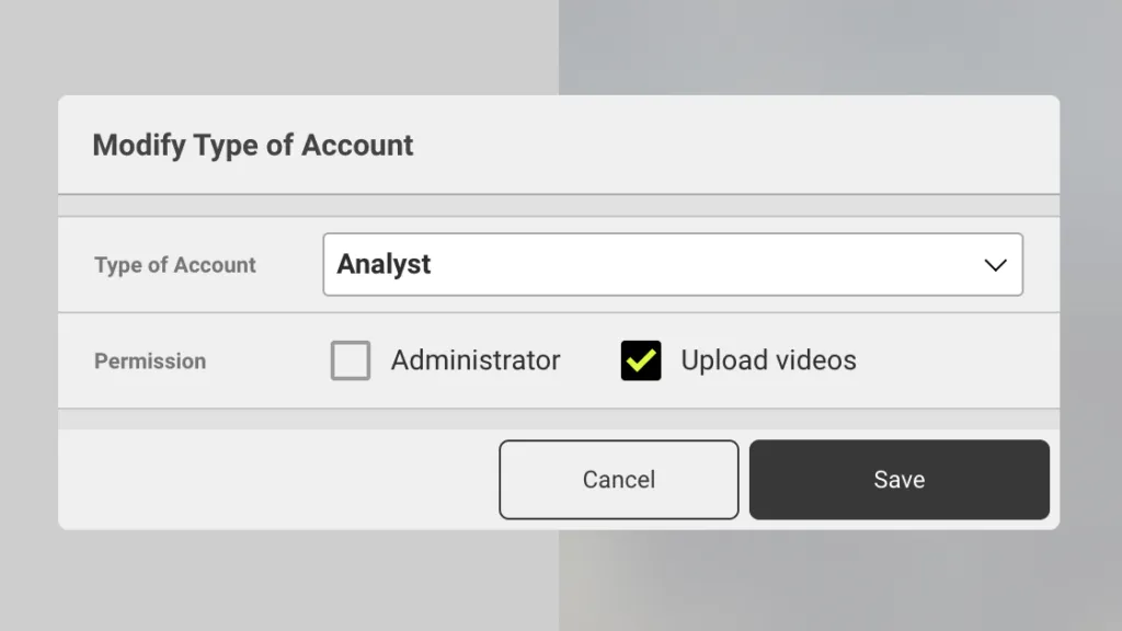 Screenshot for step 2: Modify type of account